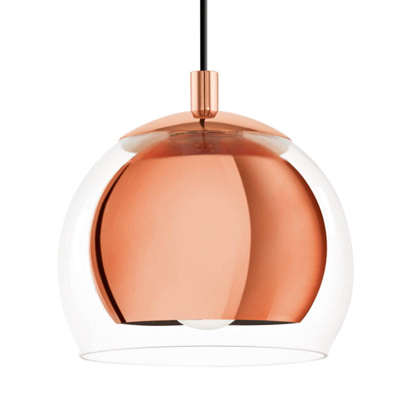 Claydon 1 - Light Copper Dome Pendant