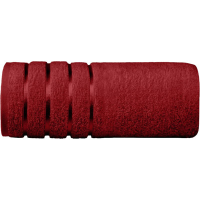 Elegant Comfort 100% Turkish Cotton 4 Lines Viscose Stripe Jumbo Bath Towel - Hotel Spa Quality Extra Large 35 X 70 Inch Bath Towel Soft
