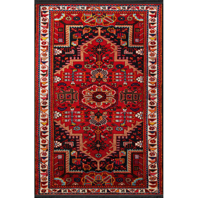 Willowdean Moroccan Indoor / Outdoor Rug, Rectangle 5' x 9'11"