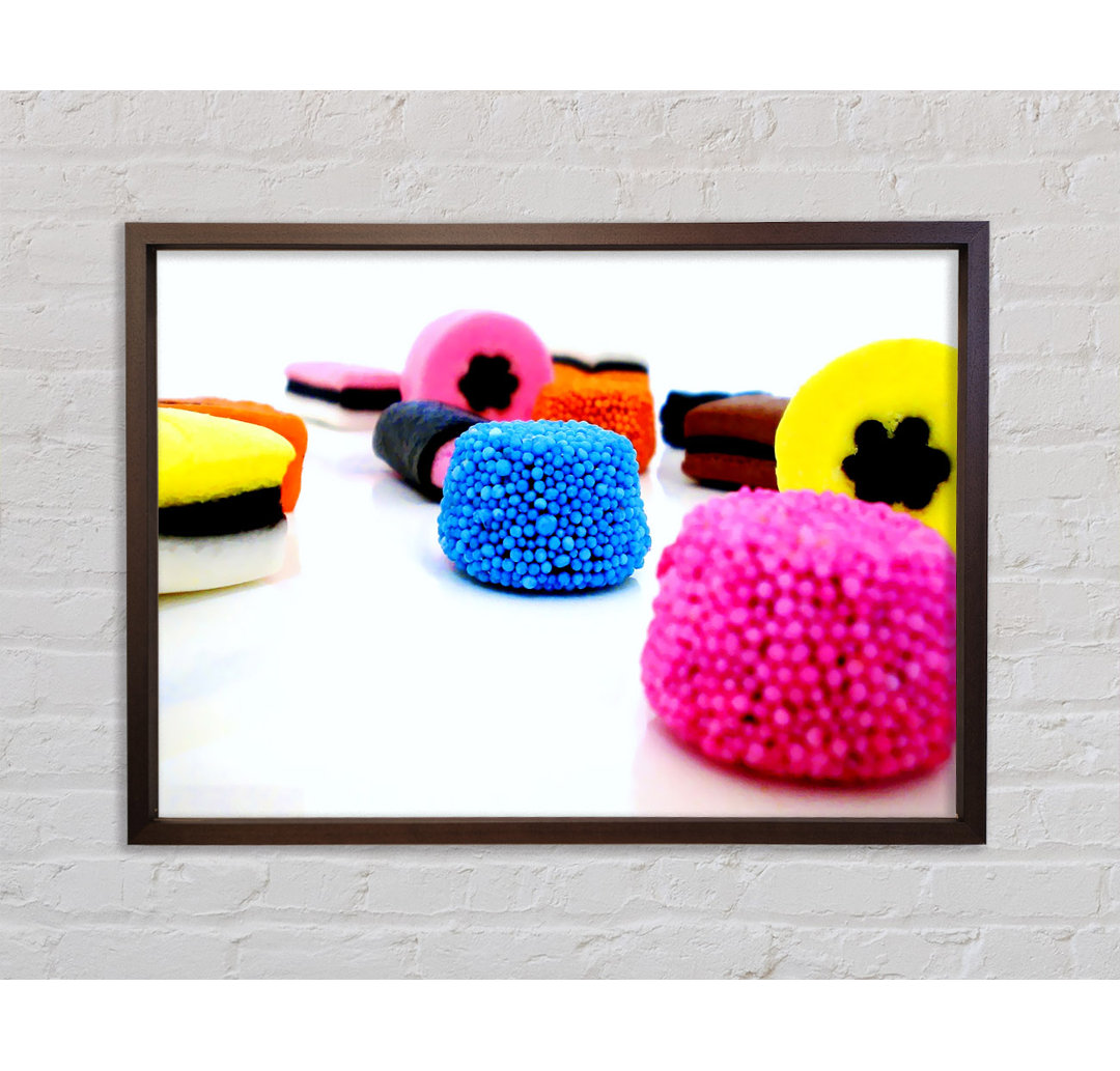 Gerahmtes Leinwandbild Liquorice Allsorts Dispaly