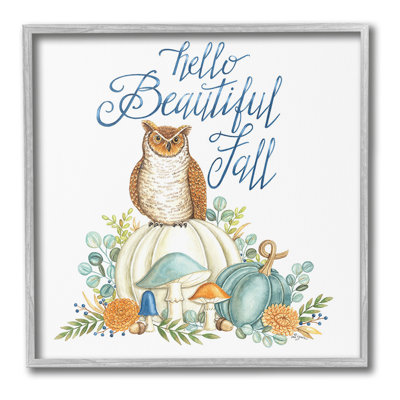 «Beautiful Fall With Owl» par Deb Strain sur toile