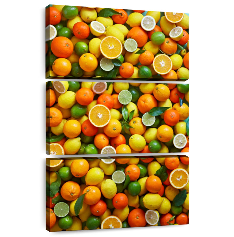 Yarlin Citrus Fruit Pile, 50" H x 32" W