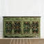Banc de rangement vert pour chaussures en bois massif-1674603029