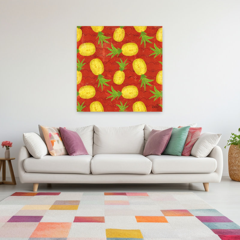 Good Vibes, motif tropical, été, art tropical, H 48 po x l 48 po