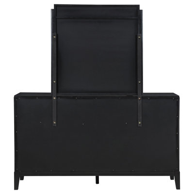 Commode 8 tiroirs avec miroir Ennis