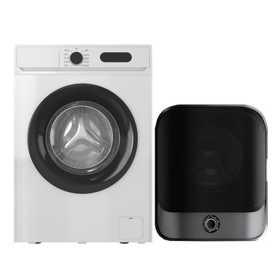 1.6 Cu. Ft. Front Load Washing Machine & 2.6 Cu. Ft. Compact Clothes Dryer Combo Set, 9 Wash Cycles, High Temperature Sterilization Laundry Dryer, Stackable Laundry Appliances for Home Apartment Balcony