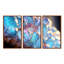 «Turquoise Crystal Structure», ensemble d'art mural abstrait-561872514-561872524