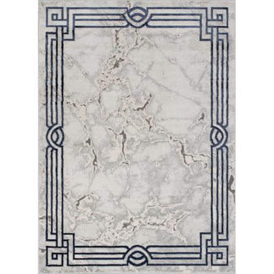 Monaco Series Abrstract Black/Gray/Ivory/Beige Area Rug