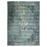 Tapis d'intérieur / extérieur bleu 7 pi 10 po x 9 pi 10 po Marina Kermin