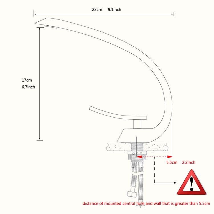 Single-Hole Single-handle Bathroom Faucet