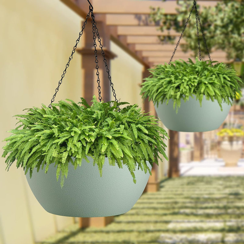 Pot à fleurs suspendu Guendalina, Vert