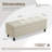 50.5‘ Wide Tufted Faux Leather Upholstered Storage Bench-1557305040