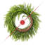Couronne de Noël en plastique 28 po