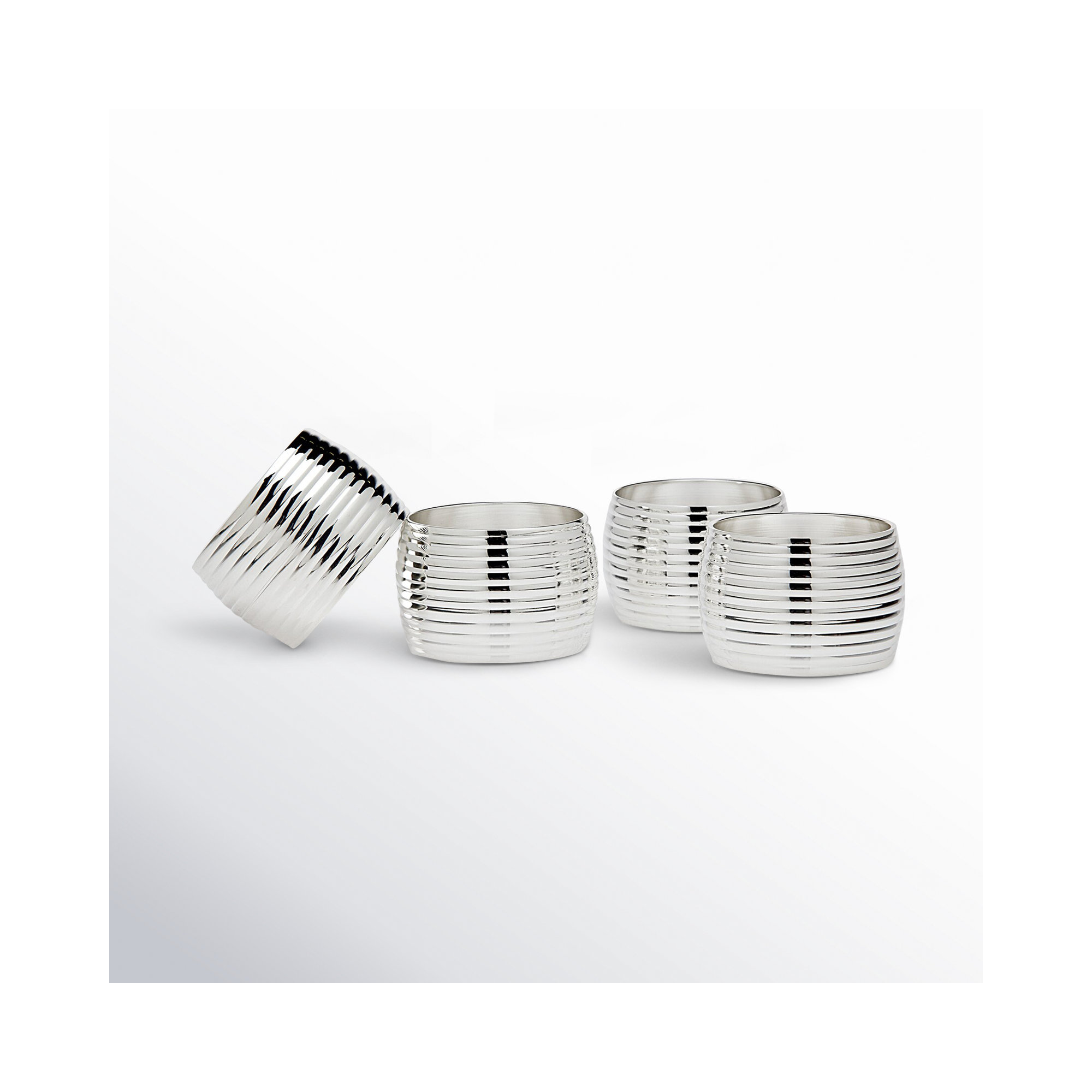 Napkin Rings, Silver