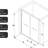 Half Frameless Double Sliding Glass Shower Door with Safety Tempered Glass and Matte Black Finish - Adjustable Width 56-60 inches x 72 inches