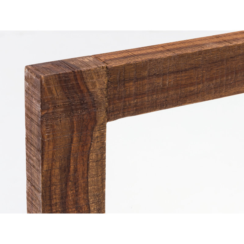 Durbin Wood Flat Wall Mirror