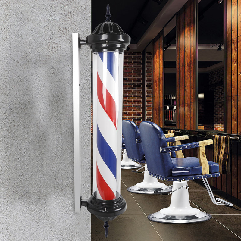 40" Rotating Barber LED Light
