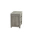 Table de chevet simple à 2 tiroirs rustique gris clair 1 chambre