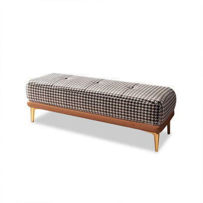 Black Upholstered Bench