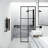Ventana 34" W x 74" H Fixed Framed Shower Screen with 3/8" Glass-99084418
