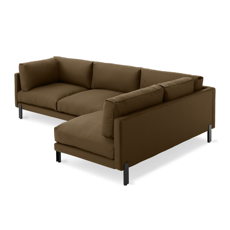 Silverlake XL Sectional - Right Facing, Velvet Cocoa