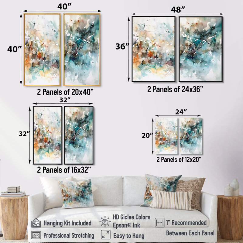 «Vibrant Paint Eruption V», art mural moderne sur toile, 40" H x 40" W, Impression encadrée flottante, White