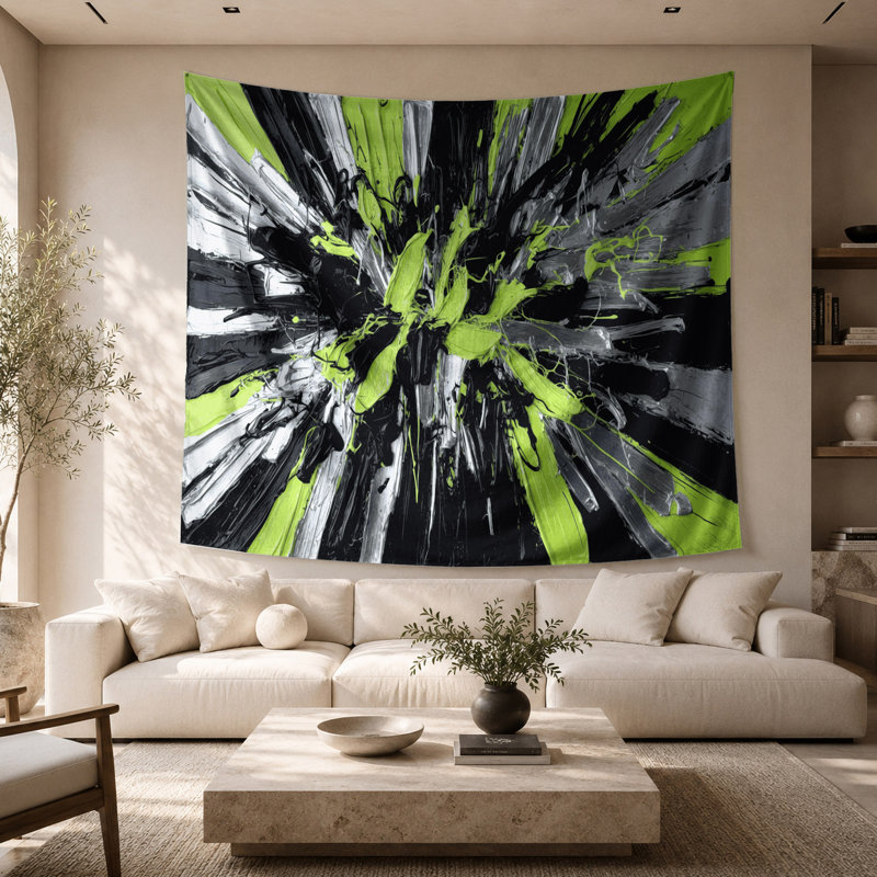 Tapisserie murale Neo Expressionism 68, 68 po x 80 po