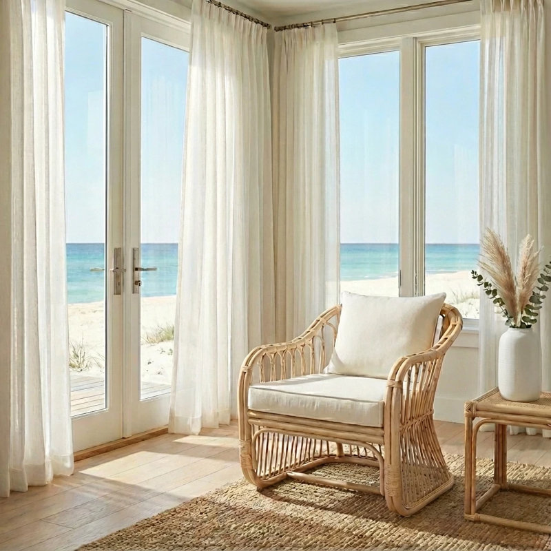 Maeva Rattan Accent Arm Chair