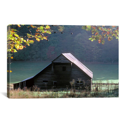 « #54 p cades cove grange » par reproduction de photo sur toile J.D. McFarlan