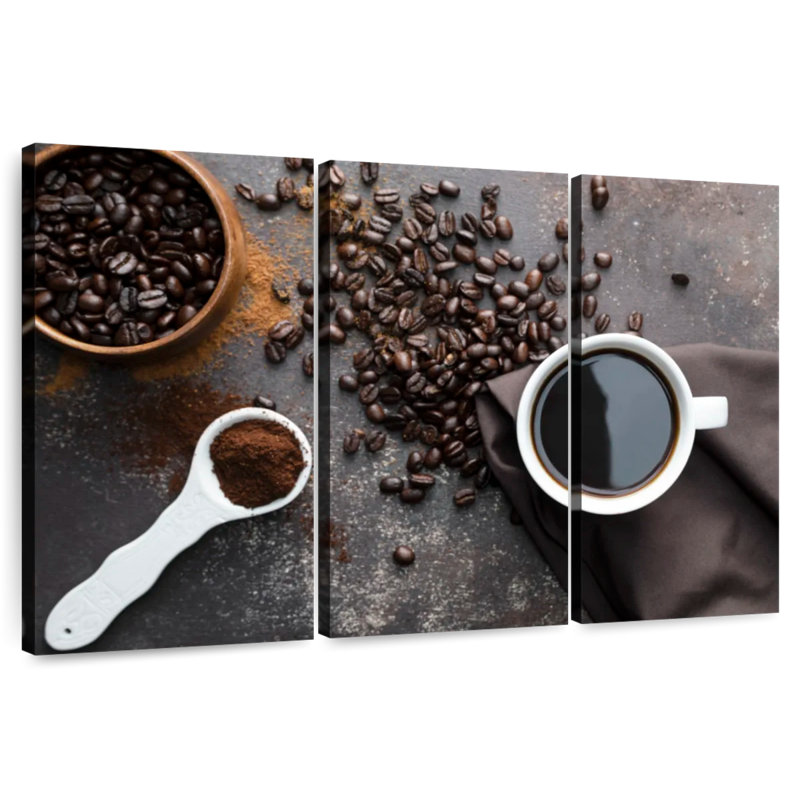 Étapes du café, H 42 po x l 65 po