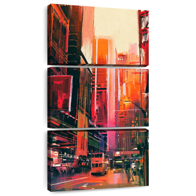 Rues de New York, H 44 po x l 21 po