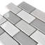 Metro Moon 14.13'' x 10.25'' Porcelain Mosaic Tile-63332396