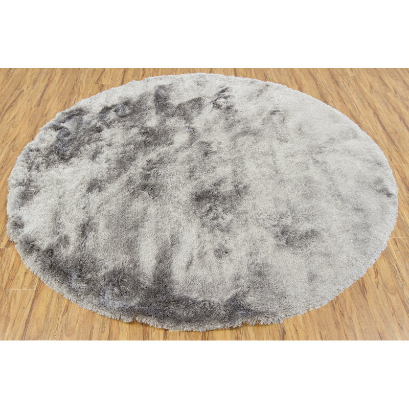 Tapis zone grise contemporaine shaylene texture, 9 pi x 13 pi