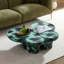 Table basse texturée moderne en faux travertin texturé pour salon ou bureau-57671064