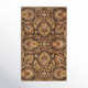 Arden Handmade Wool Dark Brown/Garnet Rug