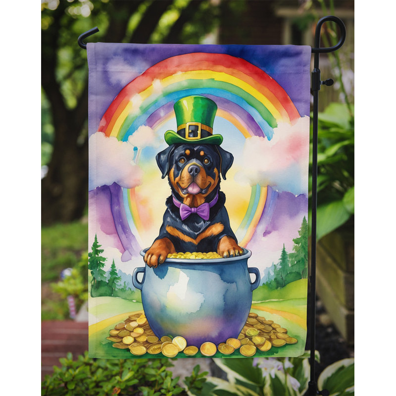 Drapeau de jardin double face en polyester H 15,5 po x l 11,25 po St Patrick's Day