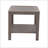 Aluminum End Table With Shelf