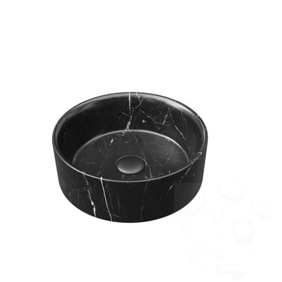 Lavabo de salle de bain circulaire en céramique