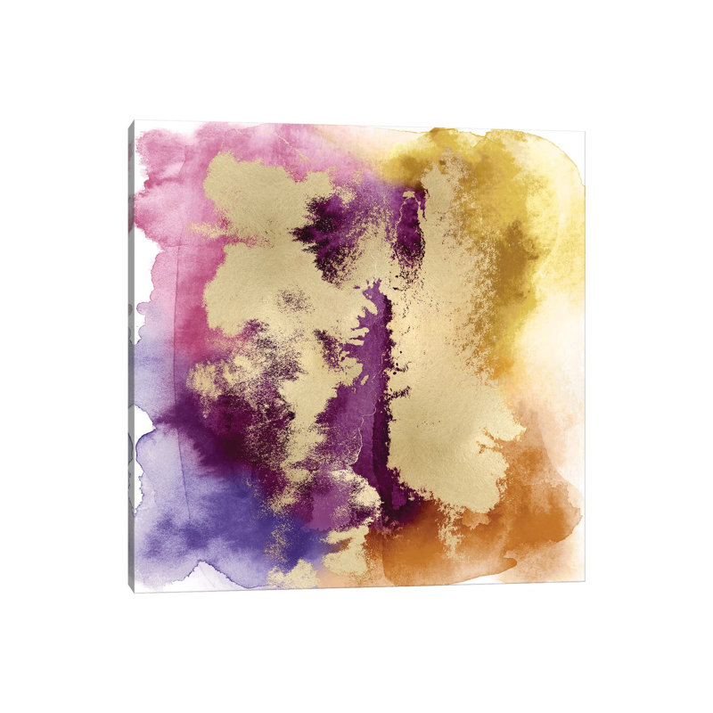 Magical Mist With Gold II by Bella Riley - Wrapped Canvas Painting, 30.48cm H x 30.48cm W x 1.91cm D