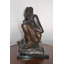 Statue de femme Bhoyar accroupie en bronze Rodin - Taille: L 11 po x l 16 po x H 18 po.