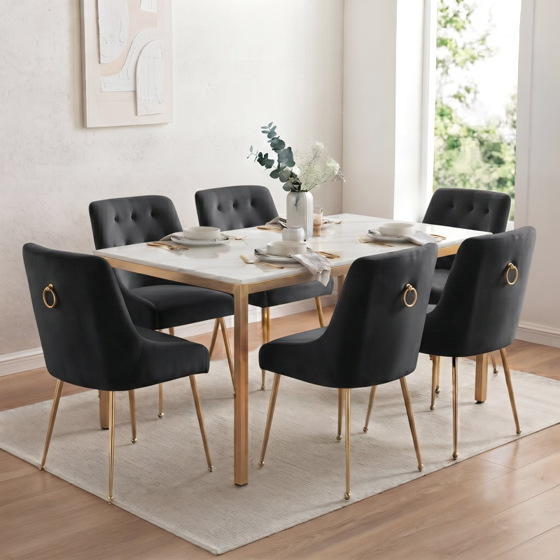Chaise d'appoint Mayreli, Noir