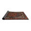 Tapis traditionnel gris foncé / rouge / beige Corniche-1061018688