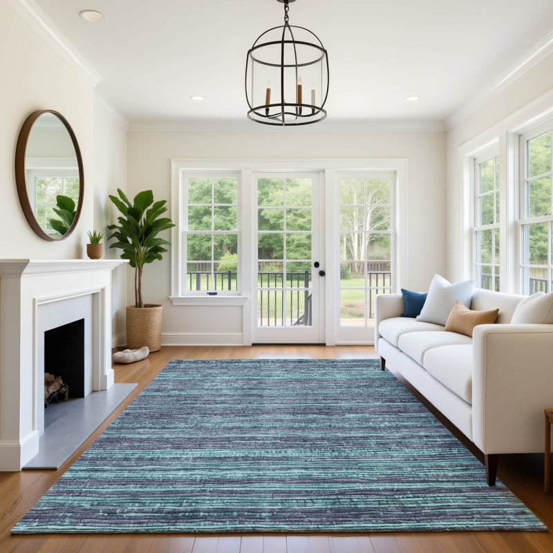 Premium Machine Washable Arnoldina AMF1846 Stripes Rug, Rectangle 2'6" x 3'10"
