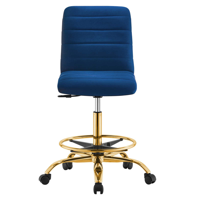 Chaise de dessinateur Ripple Performance, Bleu marine