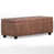 Distressed Umber Brown Faux Leather