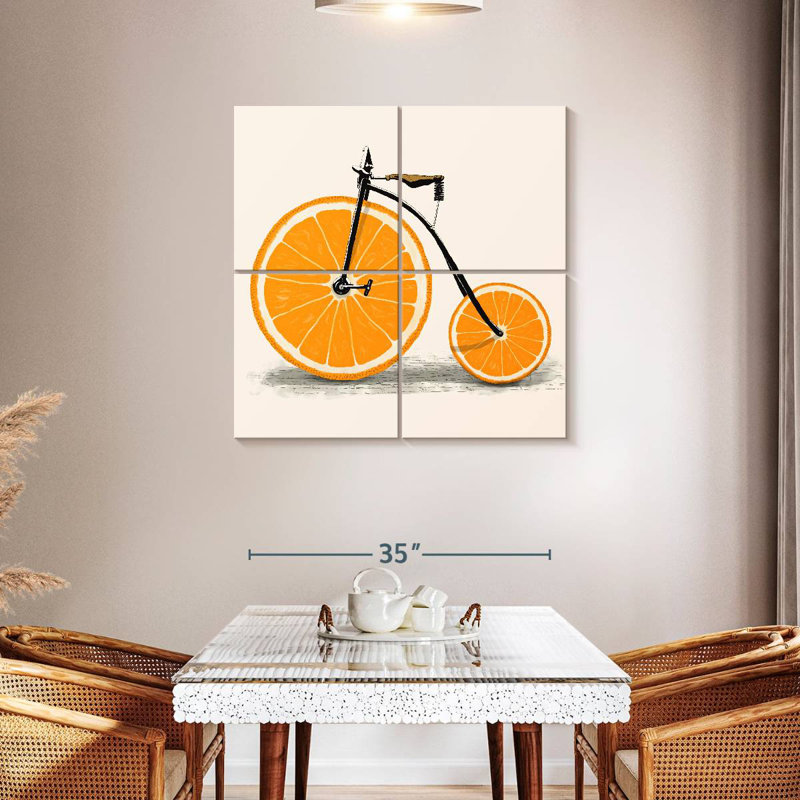 Mehar Clockwork Orange Bicycle, 38'' H x 38'' W