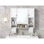 Armoire de rangement murale moderne, armoire de salle de bain murale avec miroir, armoire à pharmacie avec barre à serviettes-1112158918