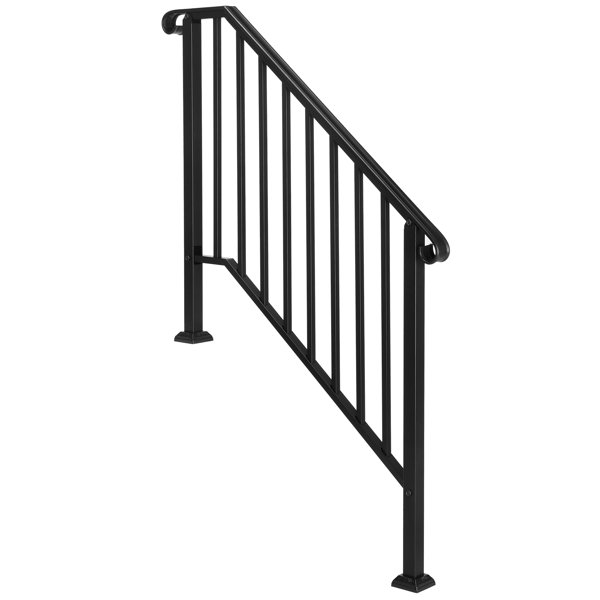 Red Barrel Studio® Fegley Metal Handrail Stair Railing & Reviews | Wayfair