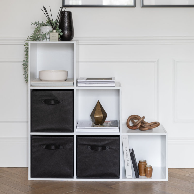 Northville Step Bookcase, Black