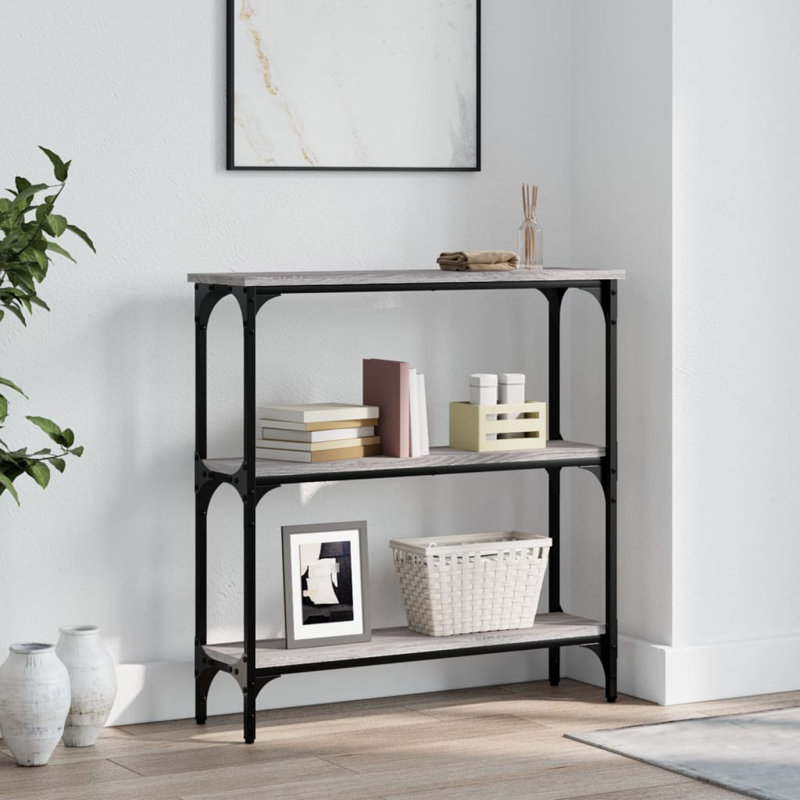 Console Table, Grey Sonoma, 75cm H x 75cm W x 22.5cm D